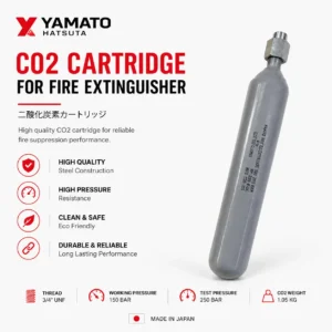 CO2 cartridge Japanese fire extinguisher Yamato Hatsuda