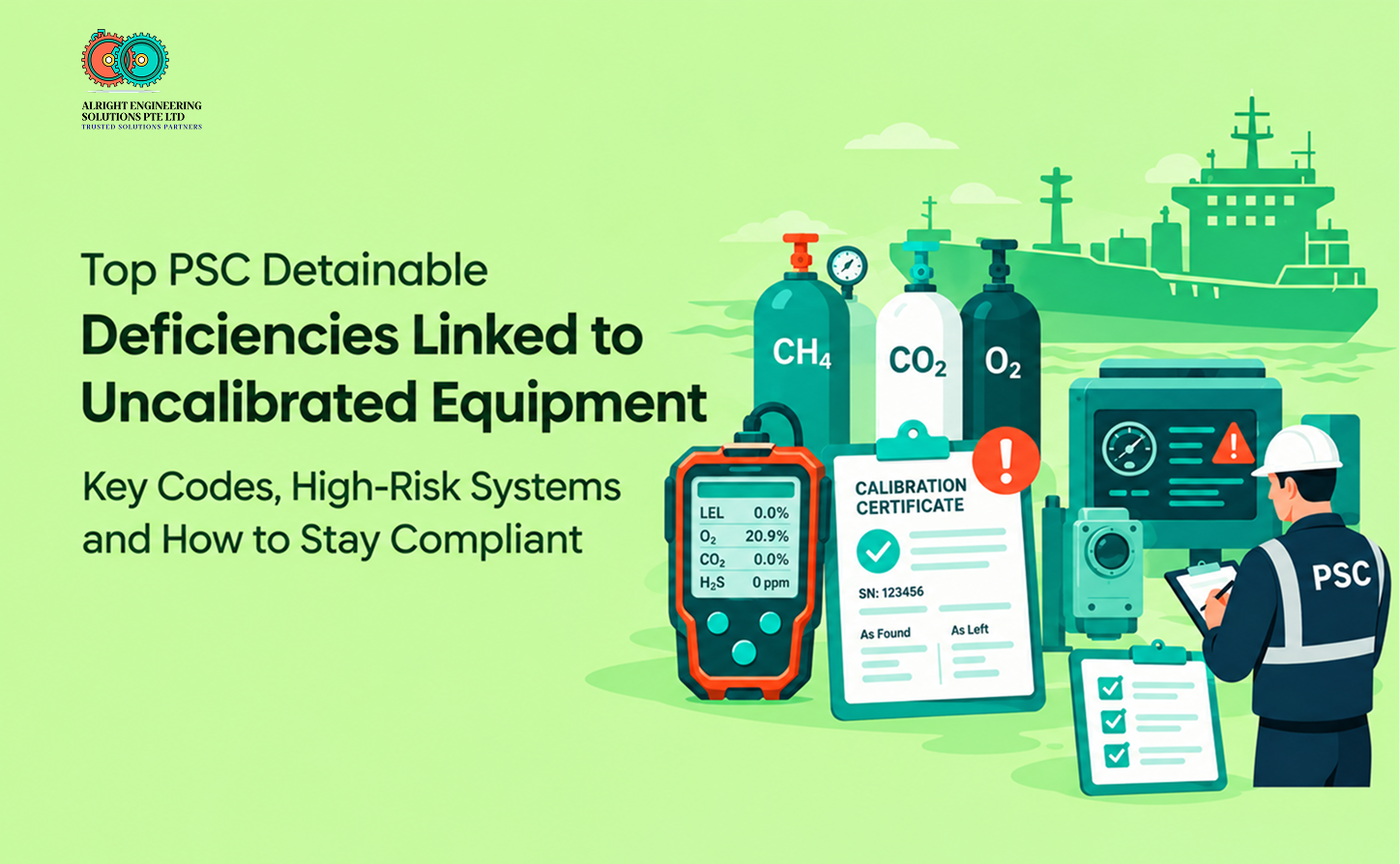 Top PSC Detainable Deficiencies Linked to Uncalibrated Equipment